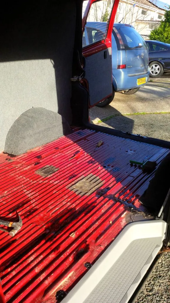 You can clearly see the patches that had already been welding in
