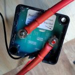 Handy sticker makes sure you wire up the relay correctly