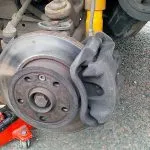 The brake disc and caliper assembly
