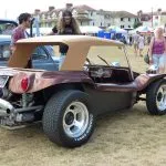 One of the many VW beach buggies on display