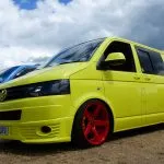 Love the colour of this VW T5 van!
