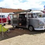 So many nice VW splitscreen campervans on display