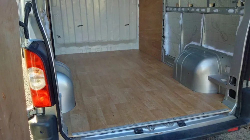 The floor is complete, and ready for the rest of the build
