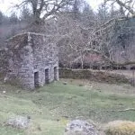Some of the building remains in the Deancombe valley