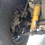 Top and bottom ball joints fitted and working correctly!