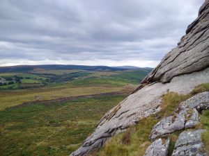 The view from the "lowman" of Haytor