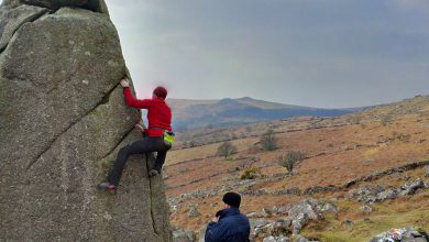 Bouldering photos from Combeshead Tor, Dartmoor