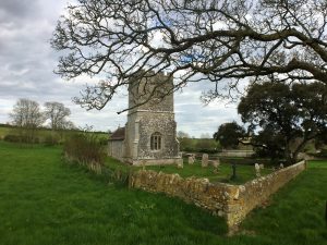 The historic church at Whitcombe, Dorset