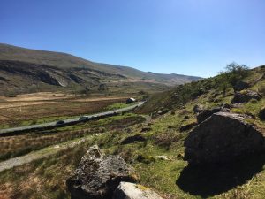 The view I had whilst bouldering and climbing
