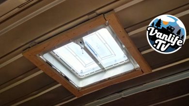 Fitting the roof vent - Vauxhall Movano Camper Van Conversion