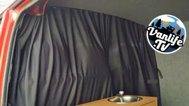 Installing a cab curtain into a VW T4 Transporter