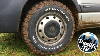 BF Goodrich All Terrain Tyres on a van